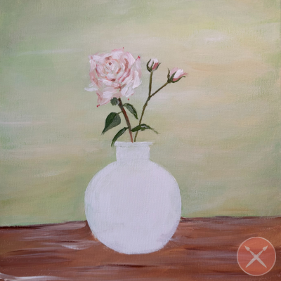 Vase with Roses